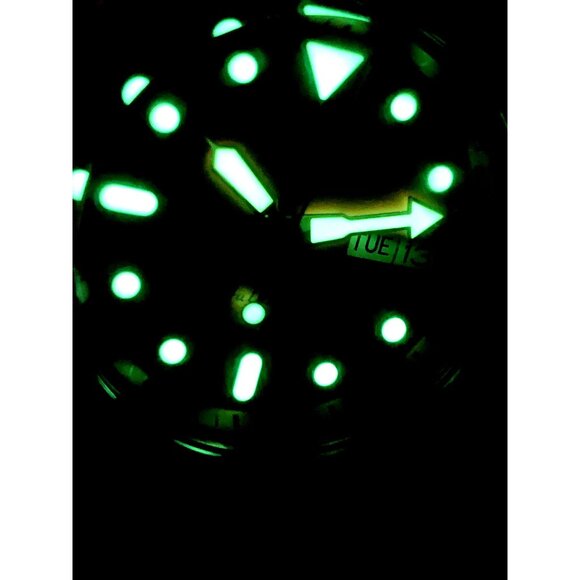 Seiko 5 Men's Watch SRPD59 Automatic Orange Dial Day Date Silver Stainless Steel - Picture 8 of 15